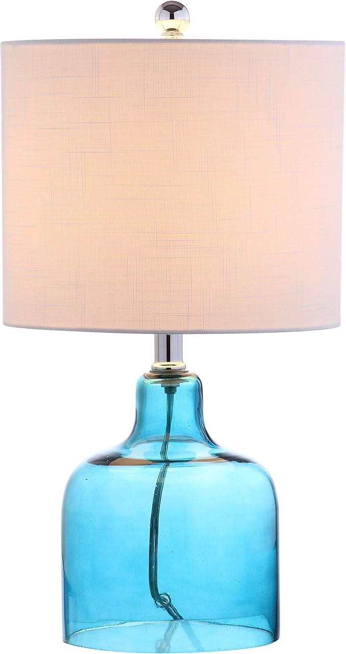 Gemma 19" Glass Bell LED Table Lamp, Glam, Transitional, Contemporary, Modern, Elegant