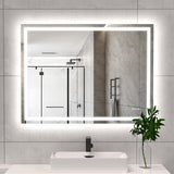 Bathroom Mirror Lights 48x36 Inch Front & Backlit Lights Vanity Mirror