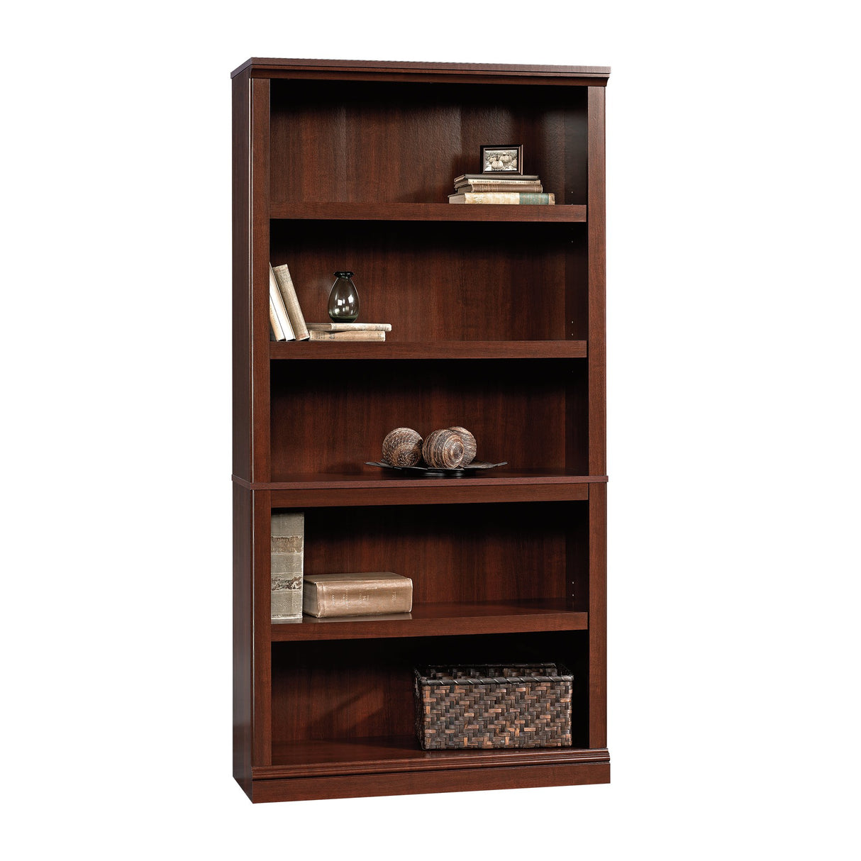 Miscellaneous Storage 5-Shelf Bookcase/ Book shelf, Select Cherry finish