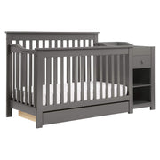 piedmont 4-in-1 Convertible Crib and Changer Combo in Slate