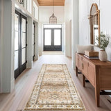 9x12 Area Rugs for Living Room,Ultra-Thin Washable Rug, Non-Slip Lightweight Foldable