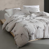 Calvin Klein - King Comforter Set, Soft Cotton Bedding, Floral Home Decor (Aquarelle Floral Grey, King)