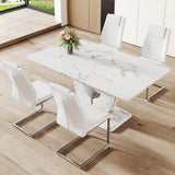 Emira Dining Table, Gray