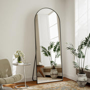 Arched Full Length Mirror 65x24 - Shatterproof Tempered Glass Floor Mirror