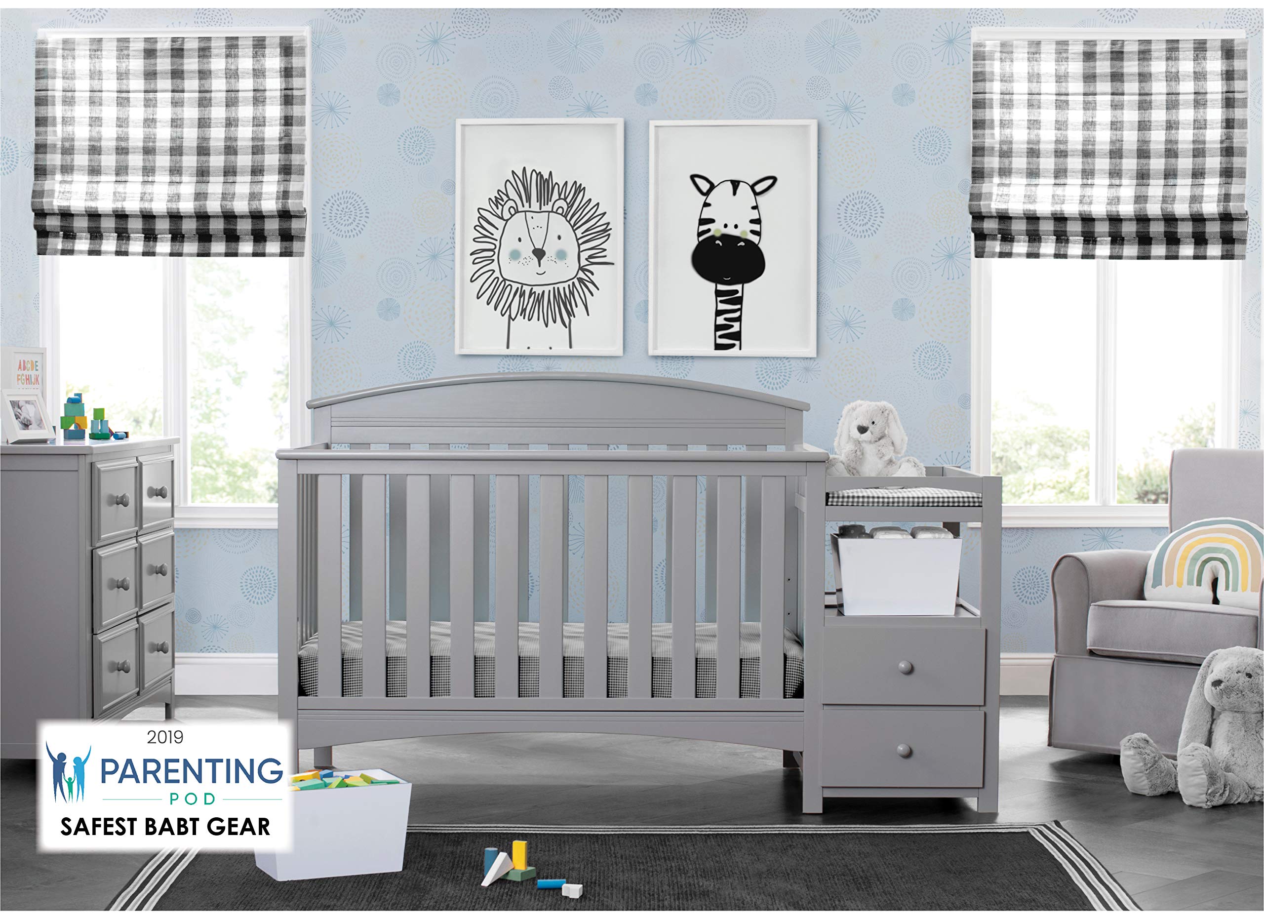 Blooms 3-Piece Pink Floral/Butterfly Baby Crib Bedding Set