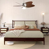 Oliver 15 Inch Signature Bed Frame with Rattan Headboard