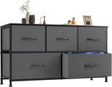 Dresser, Dresser for Bedroom Furniture, Storage Drawers, TV Stand Fabric Storage Tower