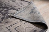 Hand-Knotted Wool Oushak Rug - Charcoal 9x12