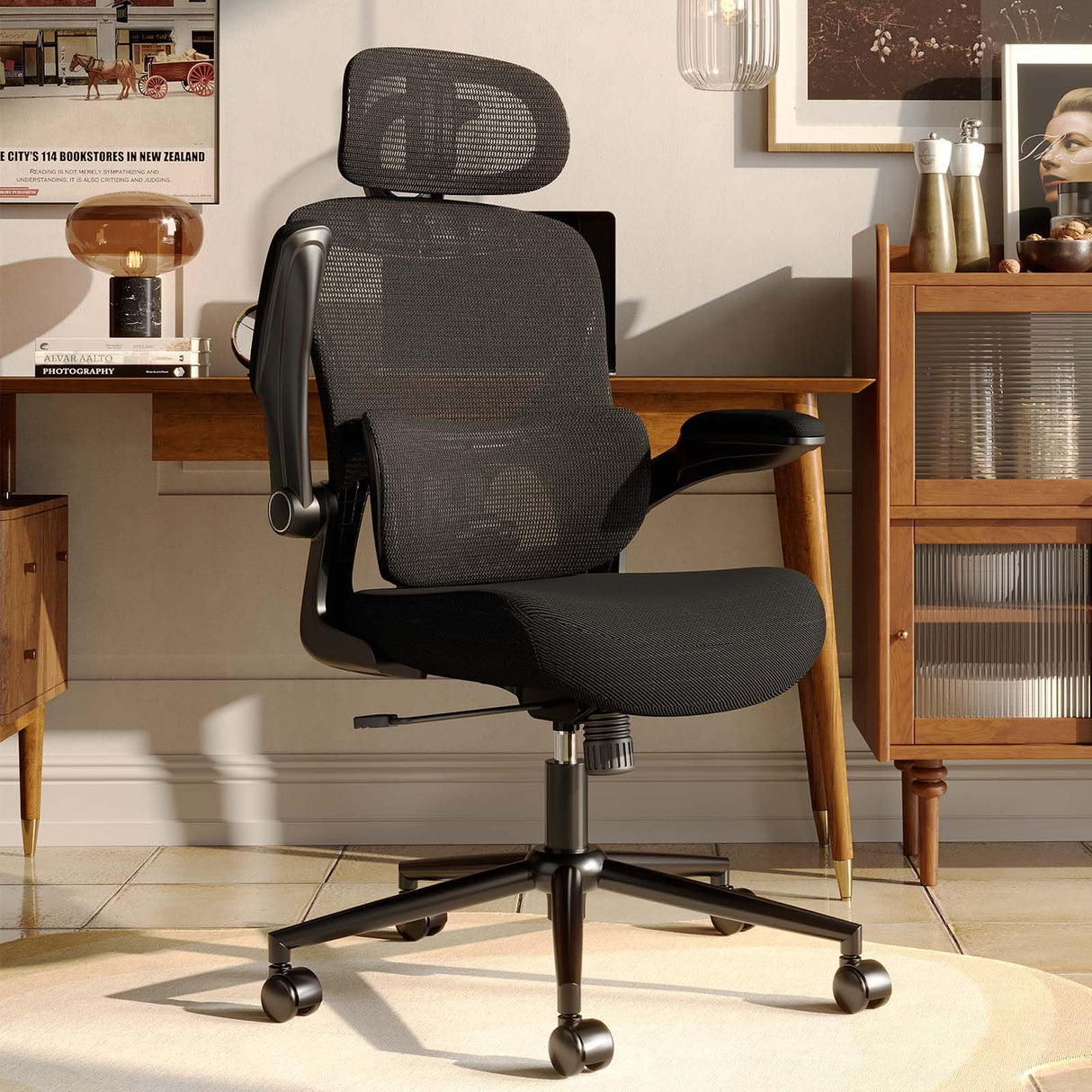Ergonomic Office Chair with Adjustable Lumbar Support