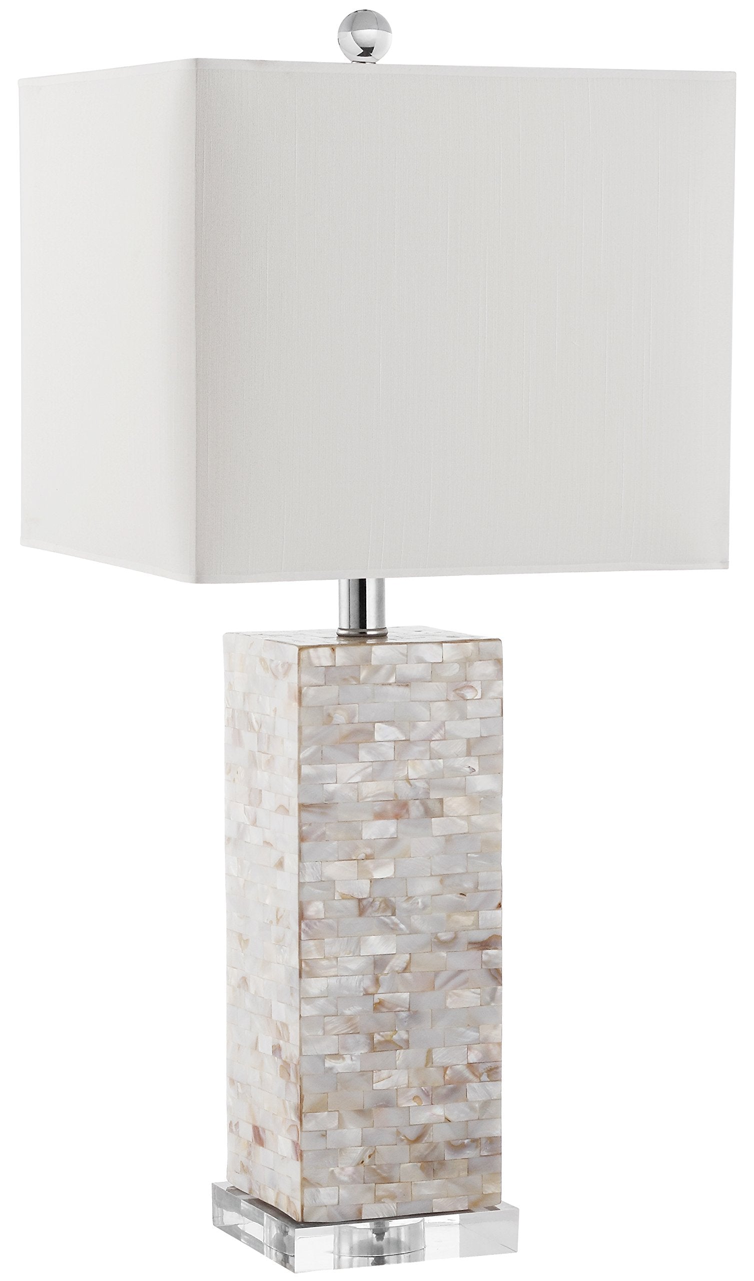Homer Shell Table Lamp 26-Inch Cream Ivory