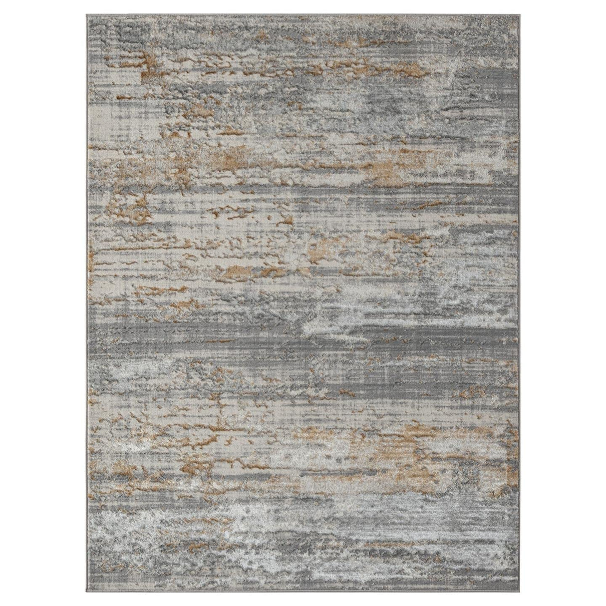 Florance Collection 86010 Gold 9x12 Modern Area Rug