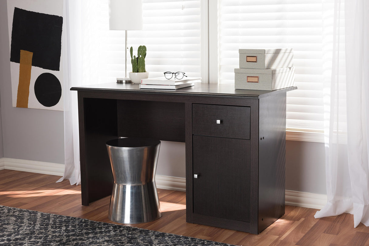 Etamps Desk, Wenge Dark Brown