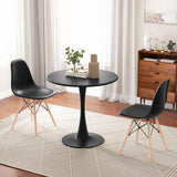 3-Piece Dining Table Set for 2 - Kitchen Table Chairs Set with 32” Round Table