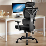 Office Chair Ergonomic Desk Chair, High Back Gaming Chair, Big and Tall Reclining Comfy Home Office Chair Lumbar Support Breathable Mesh