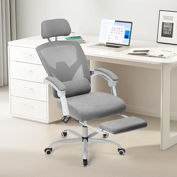 Office Computer Desk Chair, Ergonomic High-Back Mesh Rolling Work Swivel Chairs