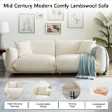 3 Seater Oversized Cloud Couch Loveseat Sofa with 2 Pillows