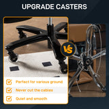 500 LBS Big and Tall Office Chair with Footrest - High Back Reclining Ergonomic Desk Chair