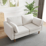 64" Loveseat Sofa Couch, Comfy Sofa Couch with Extra Deep Seats,