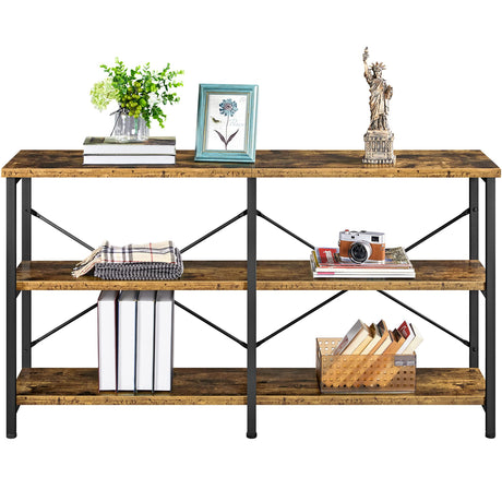 TV Stand for TV up to 65 Inch, 55 Inch Media Console Table with 3-Tier Storage