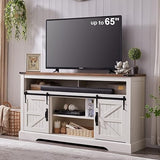 Farmhouse TV Stand Tall for 65 Inch