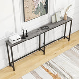 Thin Console Sofa Tables for Entryway,Wood Frame Behind Sofa Couch Table,Narrow Entryway Table,