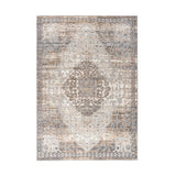 Distressed Traditional Indoor/Outdoor Area Rug 5' x 7' Beige