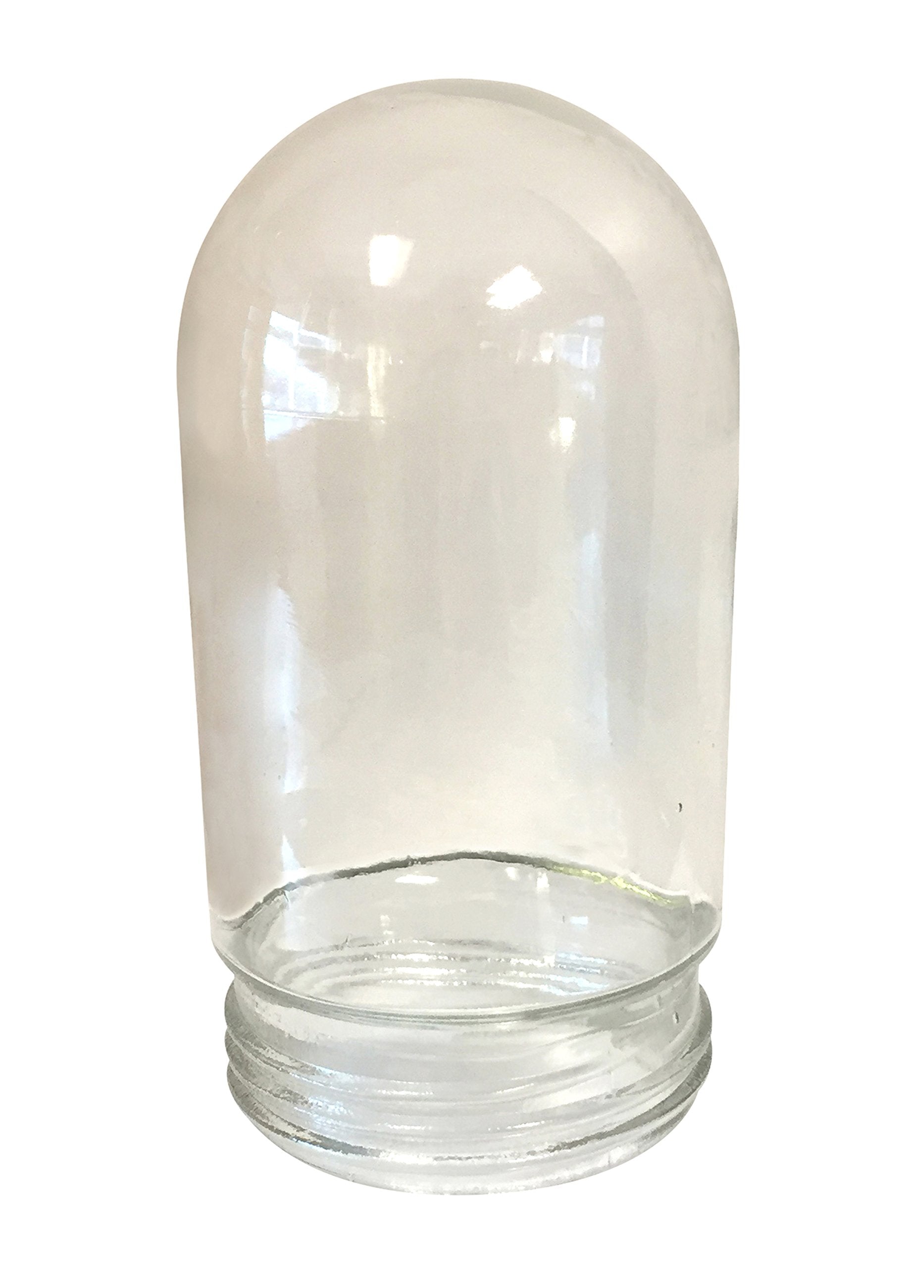 All Weather Outdoor Wall & Ceiling Light - Grey Finish with Clear Glass Globe