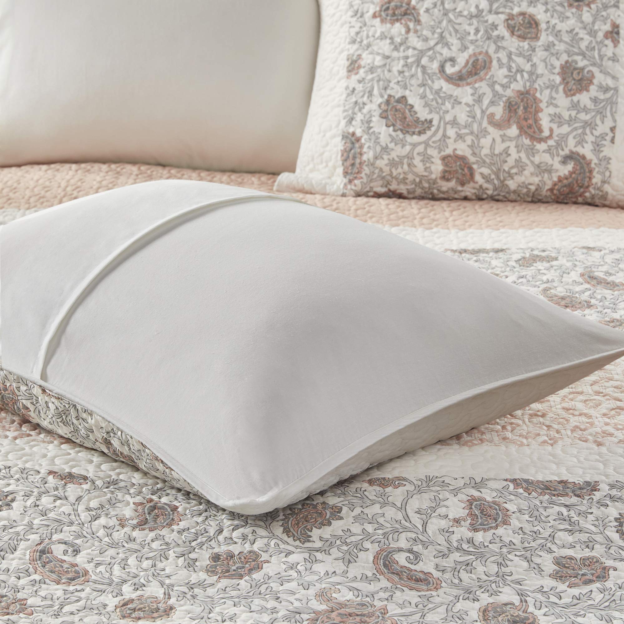 100% Cotton Quilt Set Floral Print, Double Sided Stitching