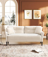 69" White Couch, Loveseat Sofa, Couches for Living Room, Comfy Sofas