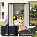 Outdoor Storage Cabinet 68" H Metal Vertical Shed