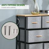 Drawer Dresser, 3-Tier Fabric Chest of Drawers, Storage Tower Organizer Unit