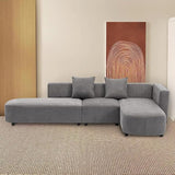 108.5" Sectional Sofa Couch, New Version L Shaped Sofa Couches