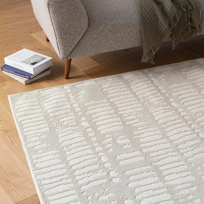 Shell 9'2"x12'2" Washable Area Rug for Living Room Bedroom - 100% Recycled Oeko-TEX Certified