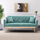 65" Teddy Sofa Couch,Convertible Futon Sofa Bed,Comfy Recliner Couch