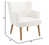 Collection Delfino White/Natural Accent Chair
