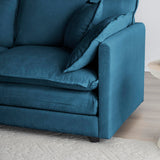 Comfortable Deep Seat Chenille Loveseat, Modern Love Seat 2-Seater Sofa Couch