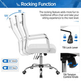 High-Back Office Desk Chair Executive Task Chair Management Chair PU Leather Chair