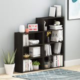 Pasir 3-Tier Open Shelf Bookcase, Dark Espresso