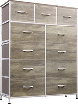 Tall Dresser for Bedroom, Fabric Dresser Storage Tower, Dresser & Chest of Drawers