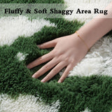 Fluffy Bedroom Rug Carpet - 4x6 Feet Shaggy Area Rugs for Living Room, Soft Rug for