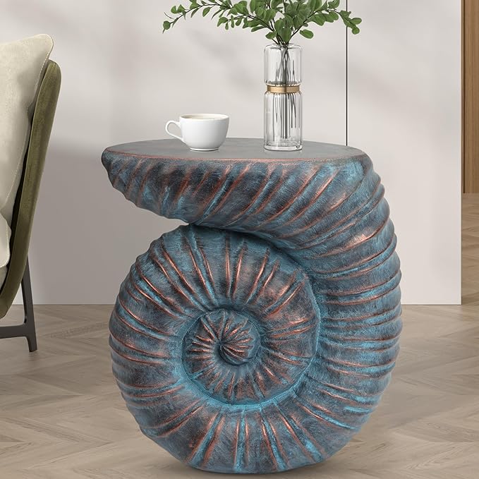 Outdoor Side Table, Concrete end Table/Outdoor Accent Patio Table