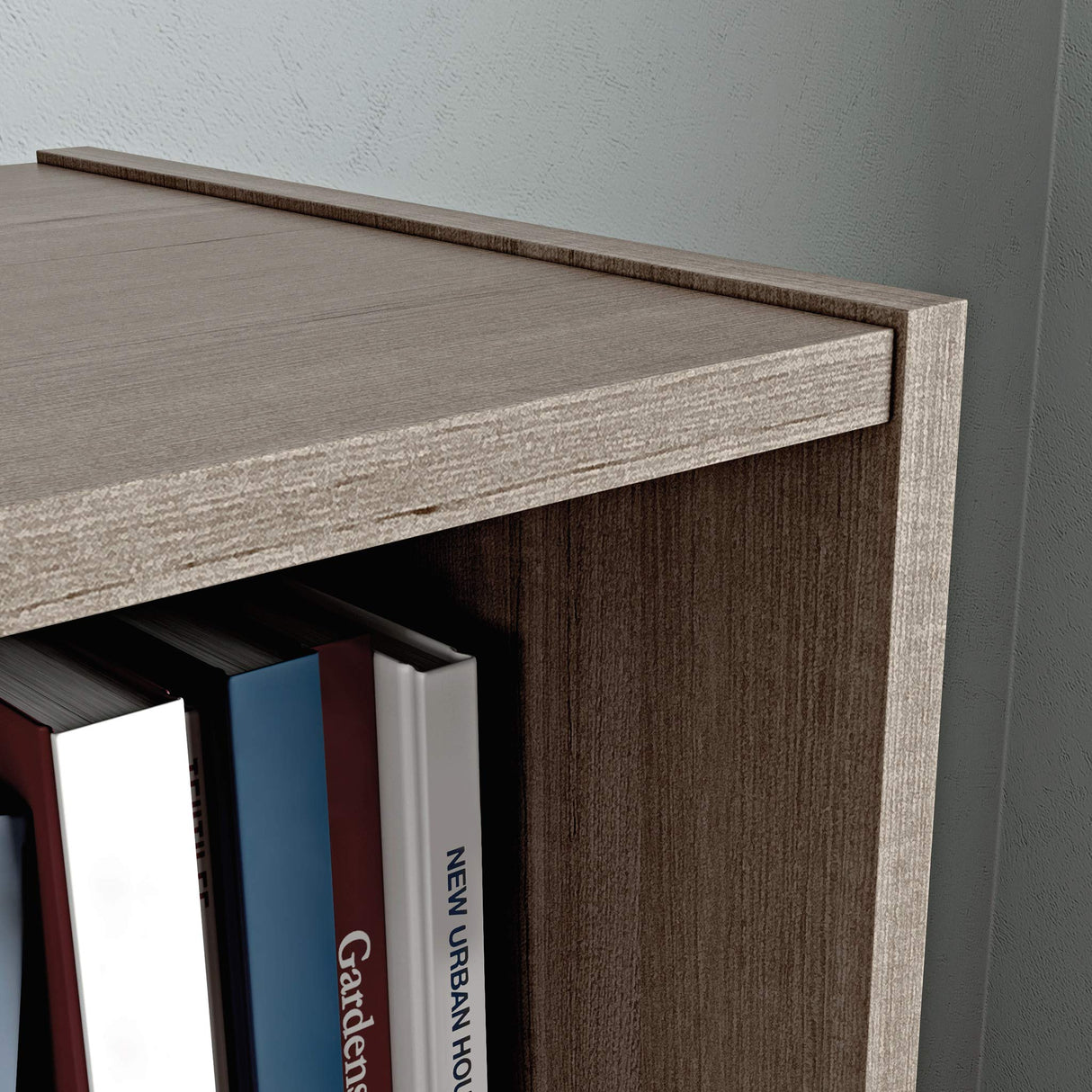 Beginnings Small 3-Shelf Bookcase/Book Shelf, Silver Sycamore Finish