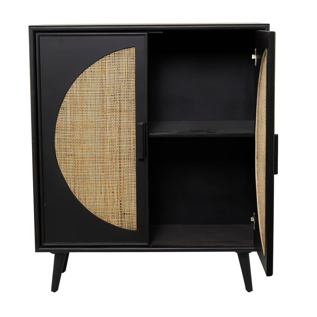 Bohemian Wood, Accent Cabinet 36" x 16" x 43", Black