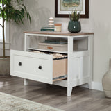 August Hill Lateral File, L: 19.53" x W: 32.28" x H: 29.25", Soft White Finish