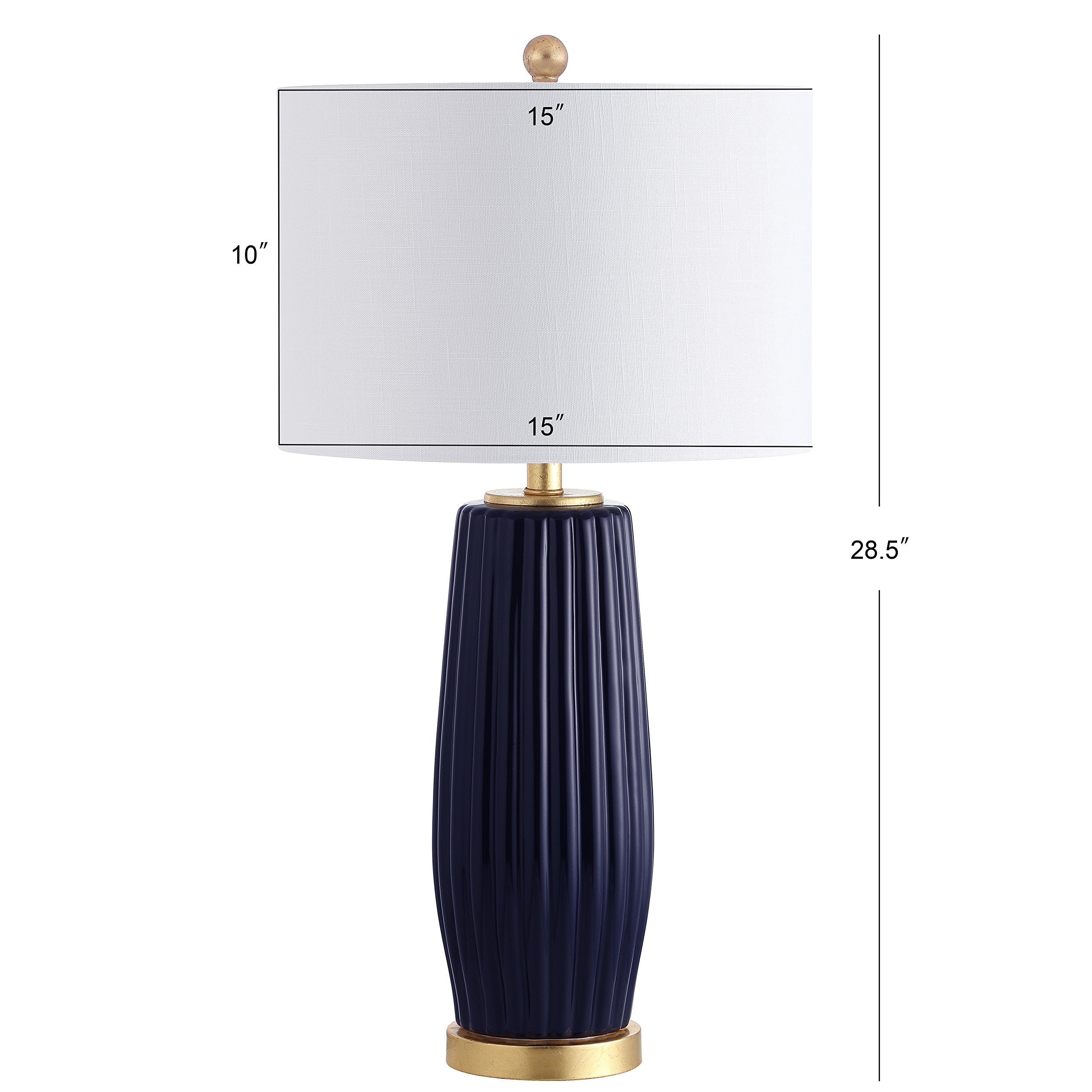 JYL5045A Roman 28.5" Ceramic LED Table Lamp Glam Contemporary