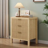 Nightstand, Small Nightstand for Bedroom, Modern Bedside Table with Wooden Frame