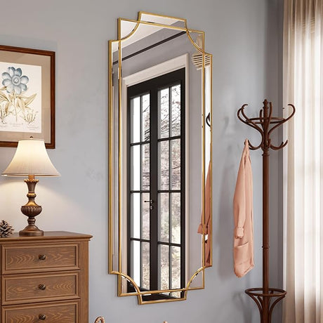 32"x48" Large Gold Mirror for Wall, Modern Decorative Mirror Rectangle Mirror Wall Vanity