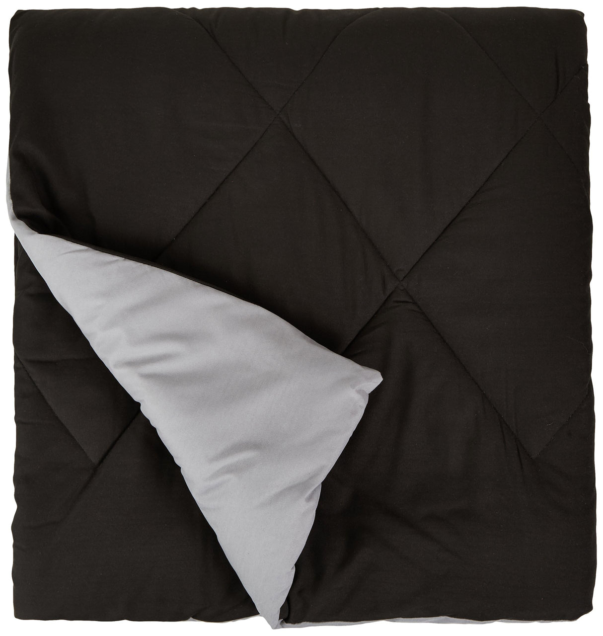 Microfiber Reversible Comforter 220X240CM, Grey/Black