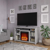 Edgewood Fireplace TV Stand for TVs up to 55", Dove Gray