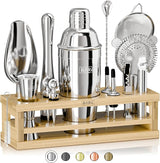 Mixology Bartender Kit Bar Set | 16-Piece Cocktail Shaker Set | Martini Barware Mixing